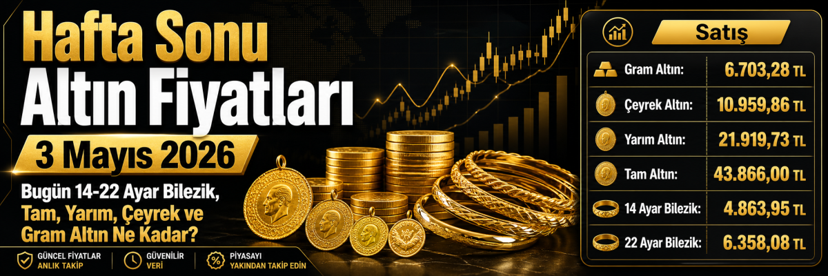 3 Mayıs 2026 Altın Fiyatları Ne Kadar? Gram, Çeyrek, Tam Ve 22 Ayar Bilezik Fiyatları