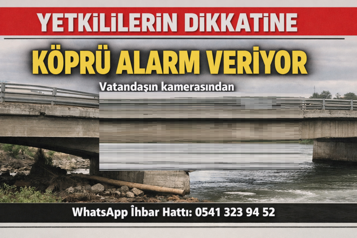 VATANDAŞIN KAMERASINA YANSIDI: ÜNYE’DE KÖPRÜ ALARM VERİYOR!